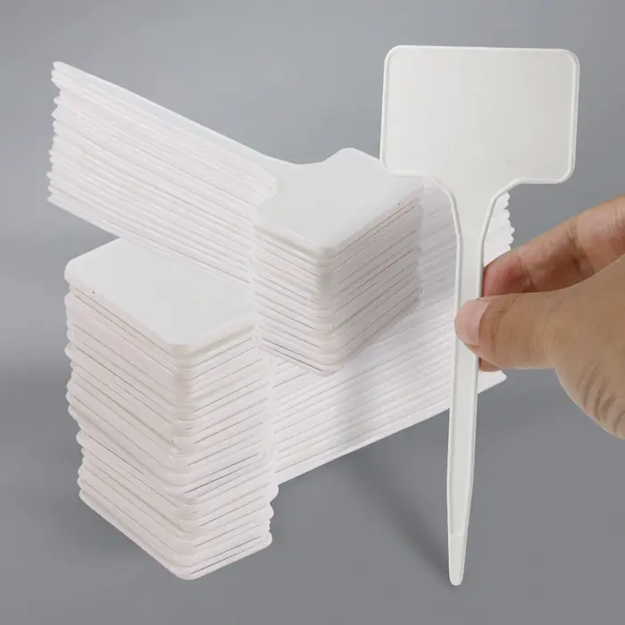 Étiquettes de plantes inscriptibles en forme de T de 15cm, étiquettes PP durables pour jardins, plantes en pot, marqueurs de serre réutilisables, signes d'identification