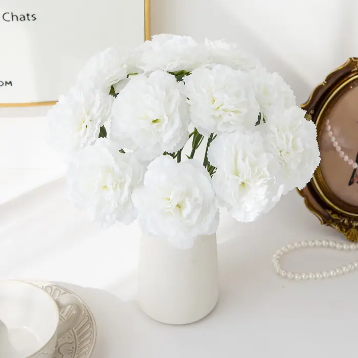Lot de 5 fleurs artificielles en soie pas chères