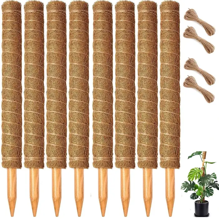 Lot de 4/8 piquets de soutien empilables pour plantes
