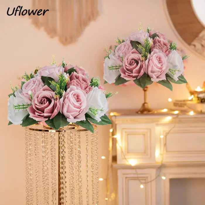 Boule de fleurs artificielles en plastique