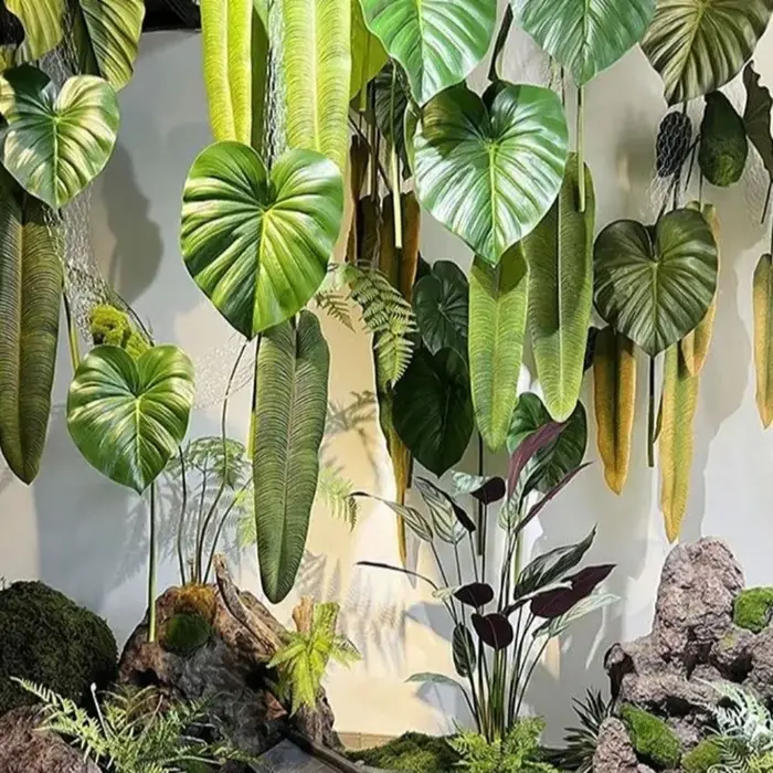 Feuilles de Calla artificielles en plastique