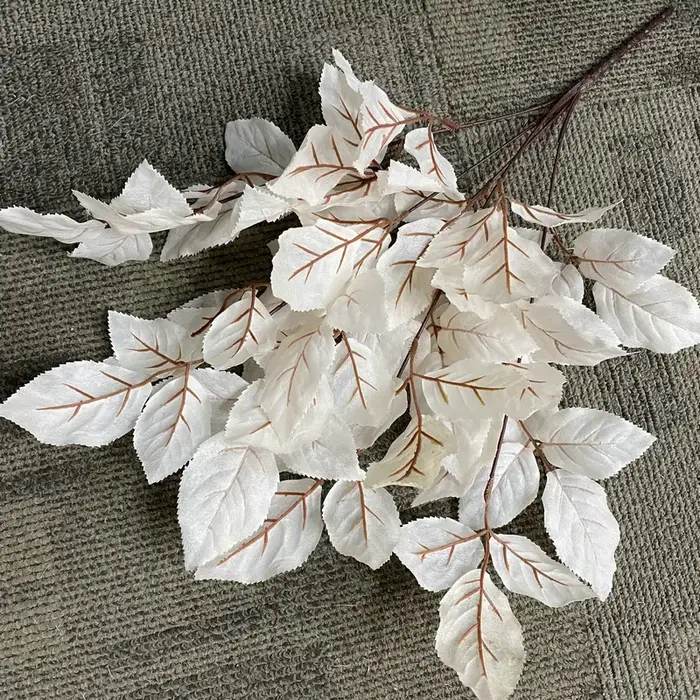 Plantes d'automne en soie, feuilles de fleurs artificielles, décoration d'hôtel, Simulation de soie,