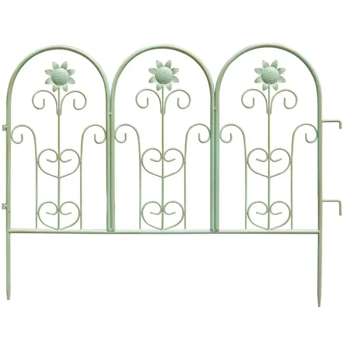 Clôture en fer de style européen Barrière pour plantes d'extérieur