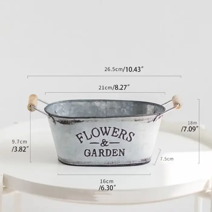 Pot de fleurs polyvalent en fer