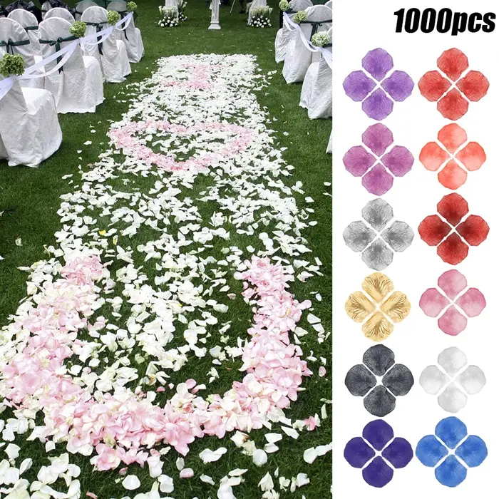 Pétales de roses artificielles