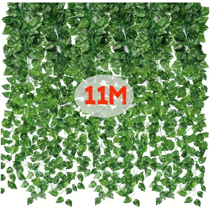 Guirlande de feuilles de lierre vert artificielles 11/4.4M