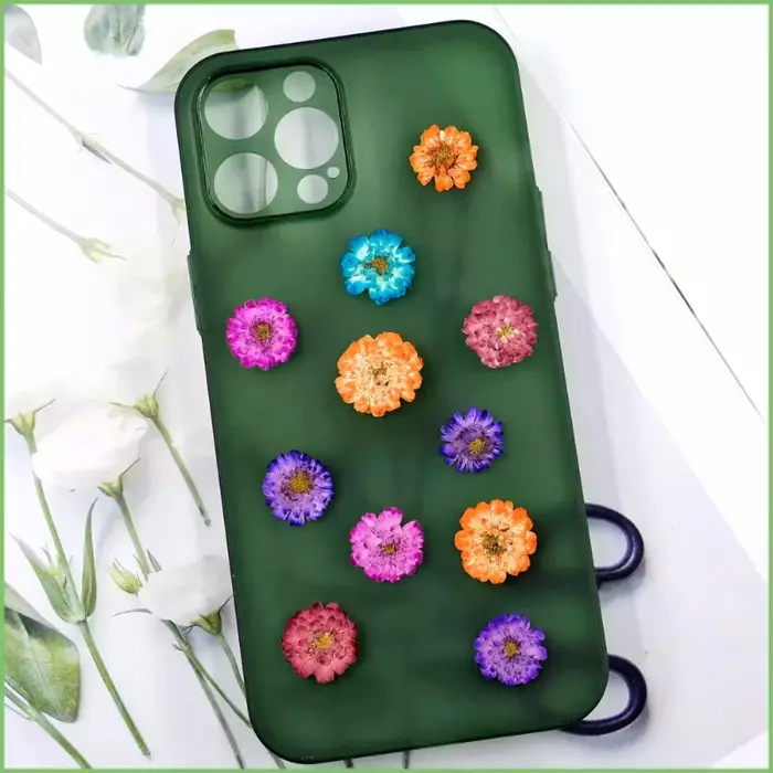 12 pièces/1-2 cm, mini fleurs séchées de marguerite et de camomille pressées