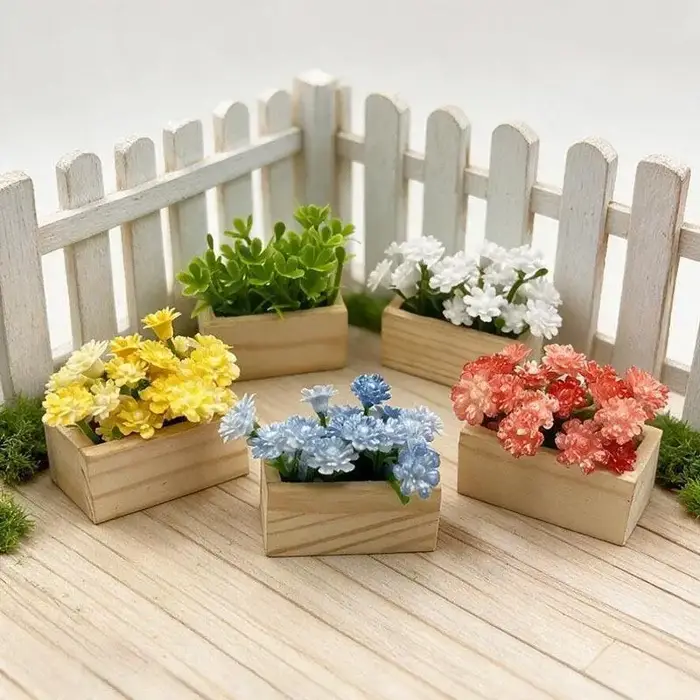 Plante artificielle de gypsophile en pot, mini-plante durable, ornement de verdure artificielle pour table de restaurant, décoration de micro-paysage