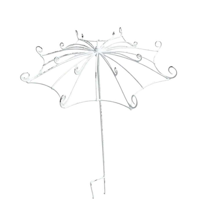 Treillis en forme de parapluie pour arrangement floral, support décoratif ajouré en fer, style rusti