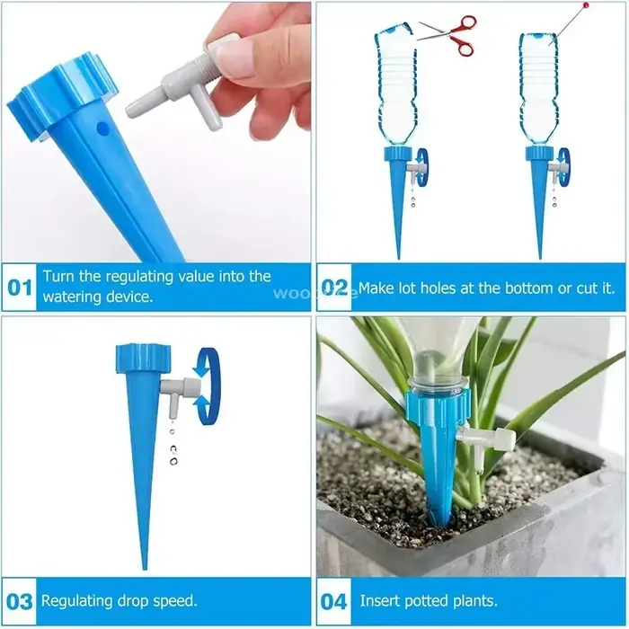Système d'arrosage automatique pour plantes goutte-à-goutte