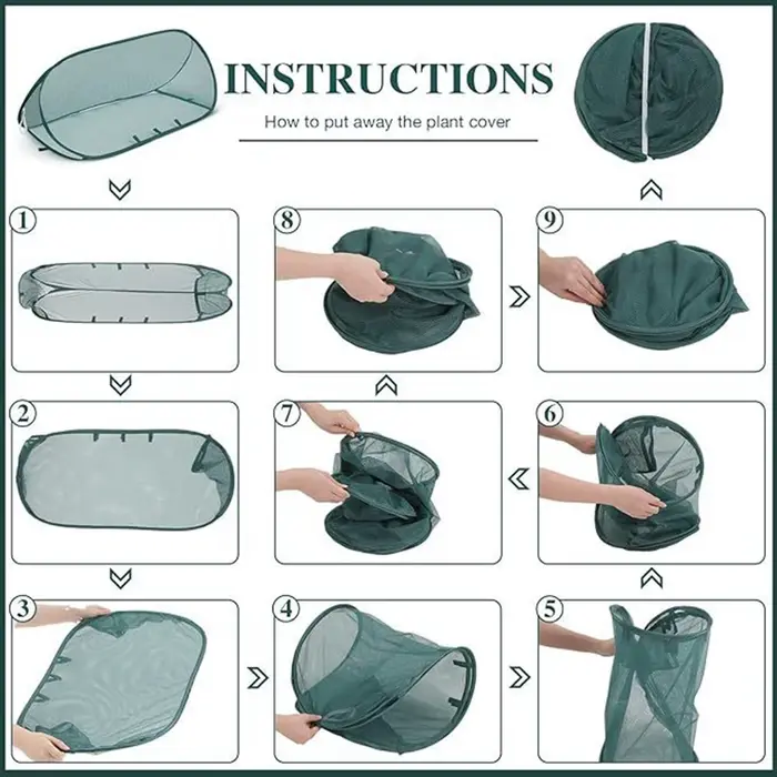 Filet de protection pop-up pour plantes de jardin