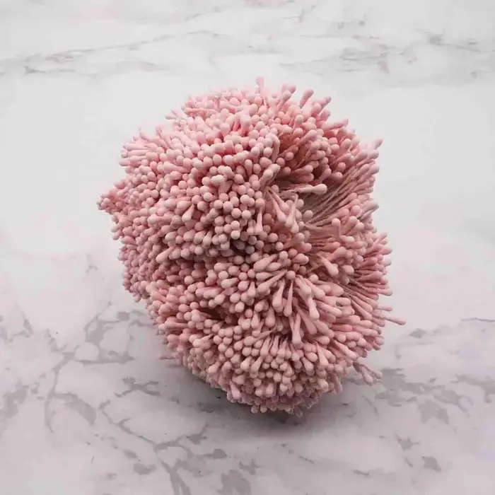 Mini fleurs artificielles en étamine faites à la main