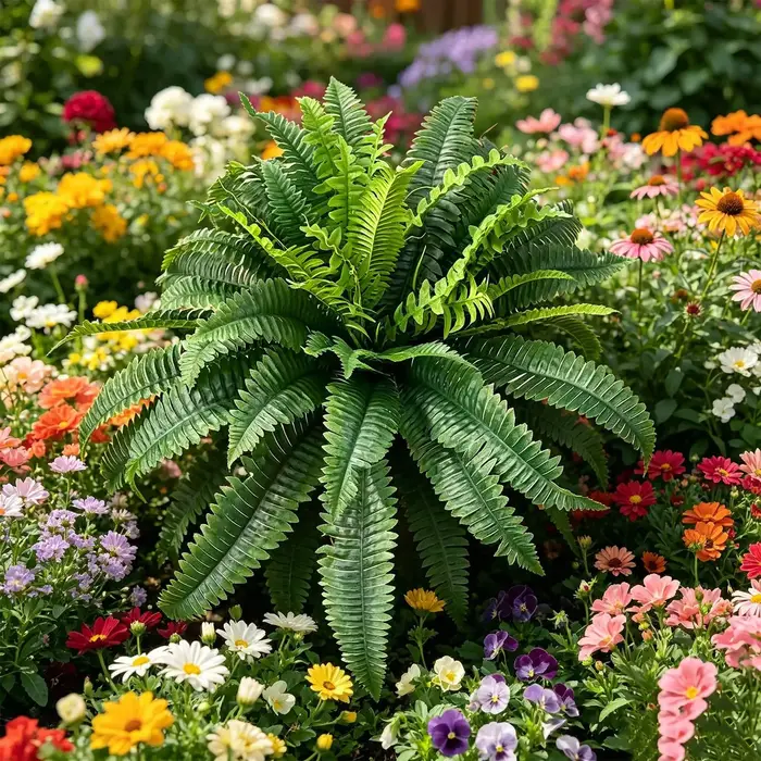 Fougères artificielles, 60 branches, plantes résistantes aux UV, plantes artificielles pour l'extéri