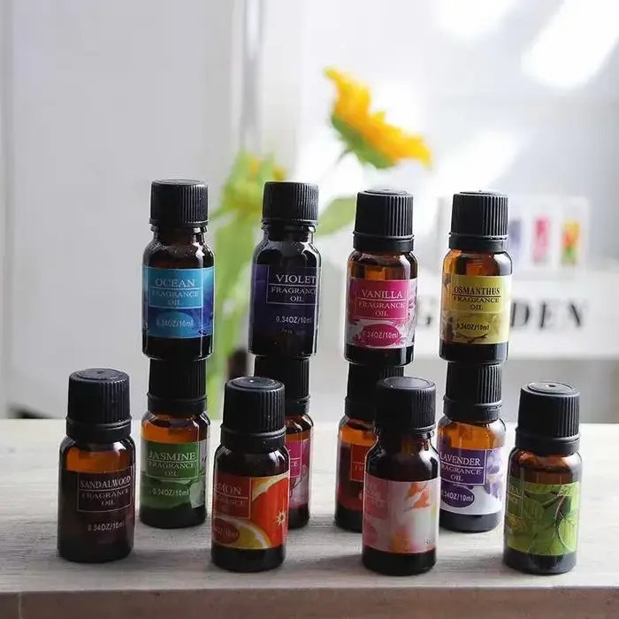 Huile parfumée 10 ml, longue durée, soluble dans l'eau, extrait de plantes, fleurs, arômes naturels, huile essentielle pour diffuseur