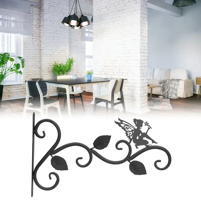 Support de plantes suspendues en fer forgé, crochet de jardinière mural, cintre de Pots de fleurs po