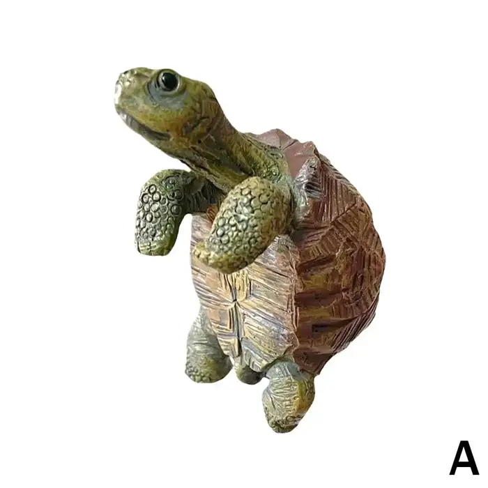 Support de pot de fleurs en forme de tortue, statue de tortue suspendue en résine, décorations de pl