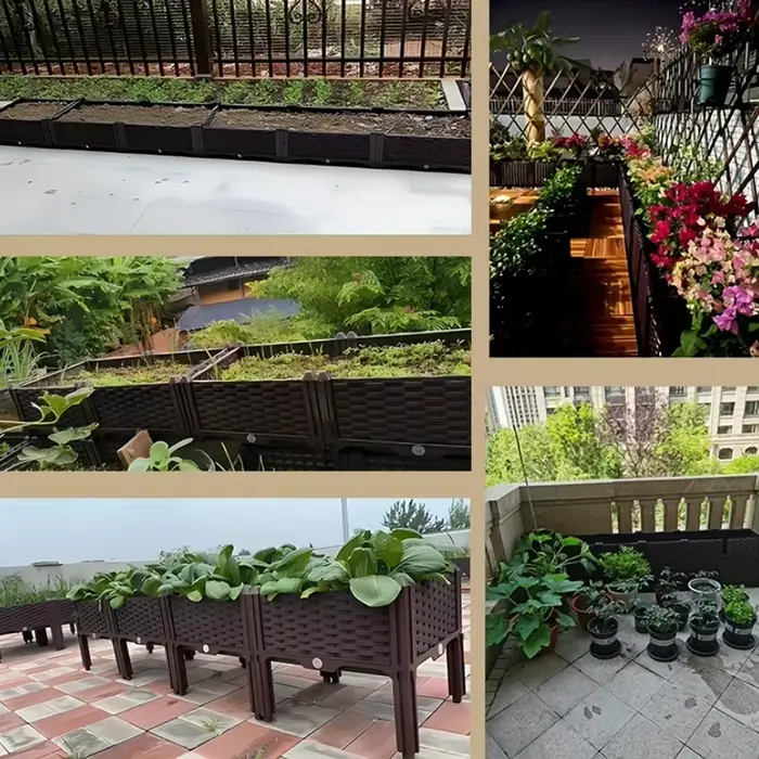 Lit de jardin de grande capacité