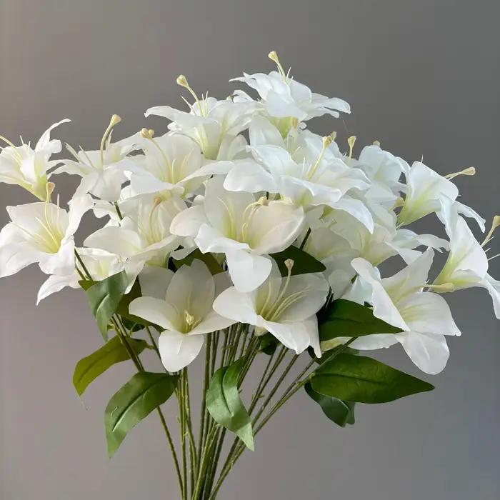 6 pièces de nouveaux bouquets de lys artificiels Hemerocallis