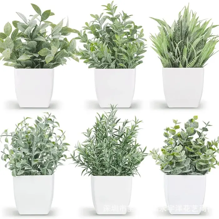 Plante artificielle en Pot Miniature d'eucalyptus