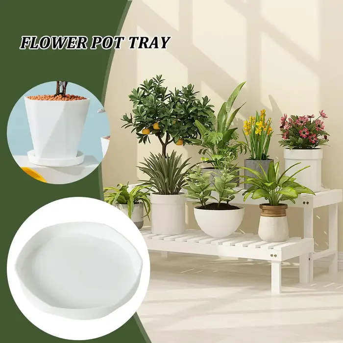 Plateau rond pour pot de fleurs