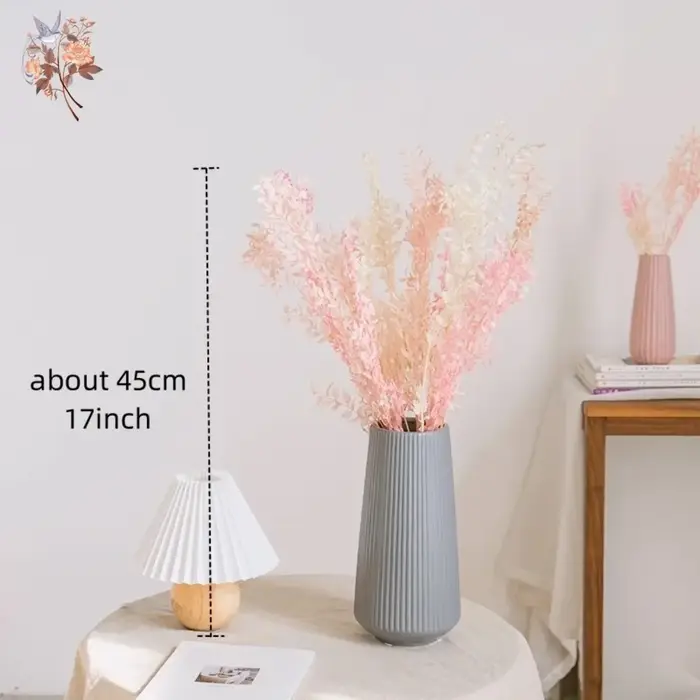 Bouquet de 50g de feuilles d'eucalyptus Ruscus artificielles séchées, décoration pour la maison et le jardin, plantes préservées, tiges de branches, arrangement de mariage