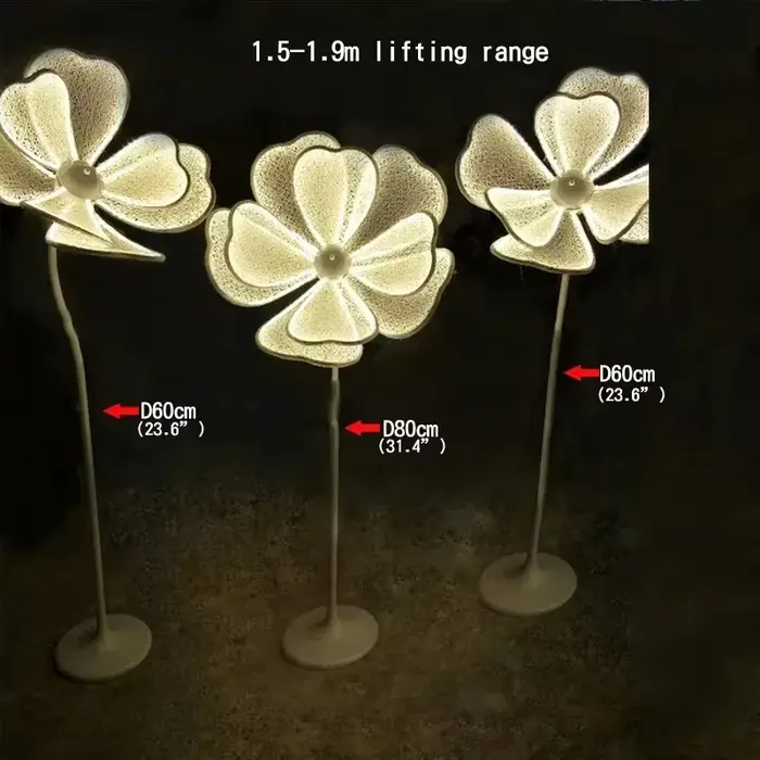 Fleurs de pivoine lumineuses décoratives à LED, guide routier de mariage, décoration en soie blanche