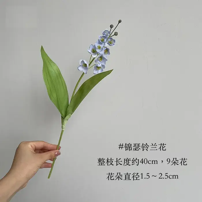 Bouquet de fleurs artificielles en soie de muguet