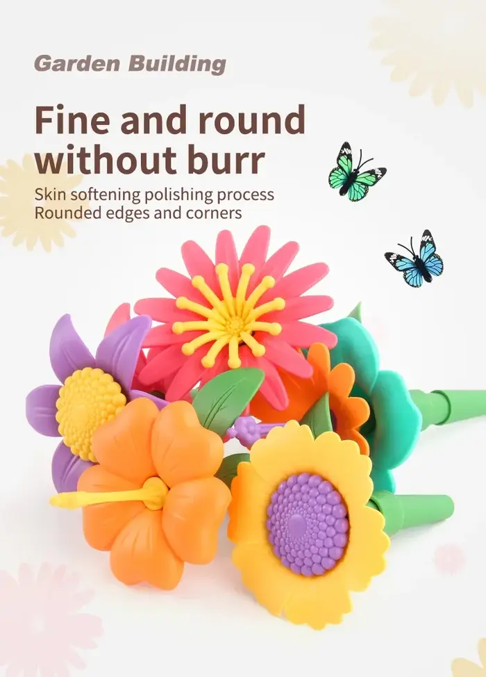 Blocs de construction DIY Jardin de fleurs