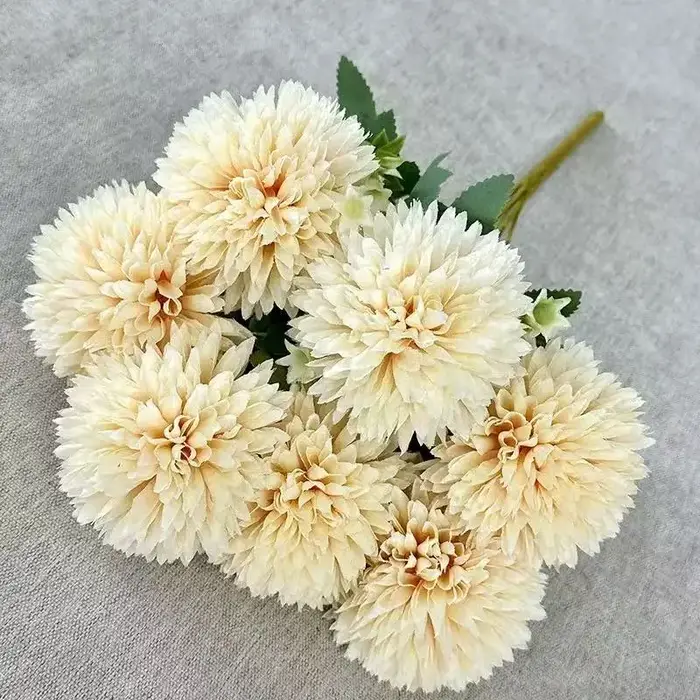 75 cm 6 têtes/branche tissu fleur pas cher décoration soie