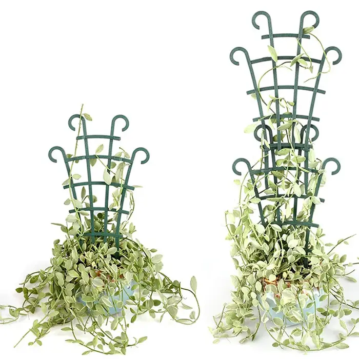 Mini support de fleurs d'escalade, 2 pièces, support de balcon, radis vert, rose, vigne, tige de support d'escalade, outils de jardinage