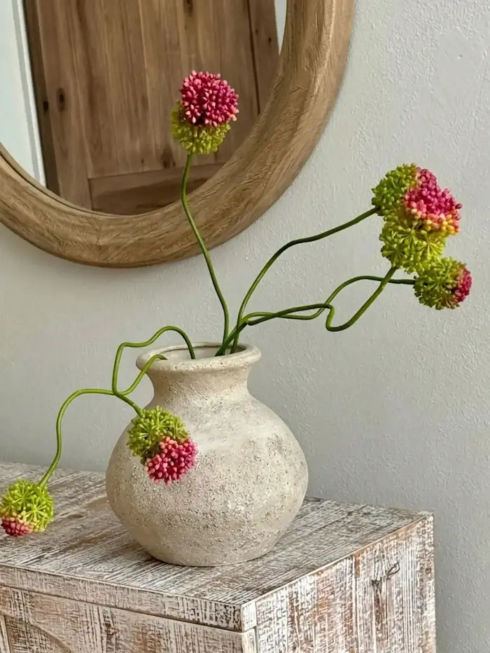 2 pièces d'alliums artificiels à 2 têtes