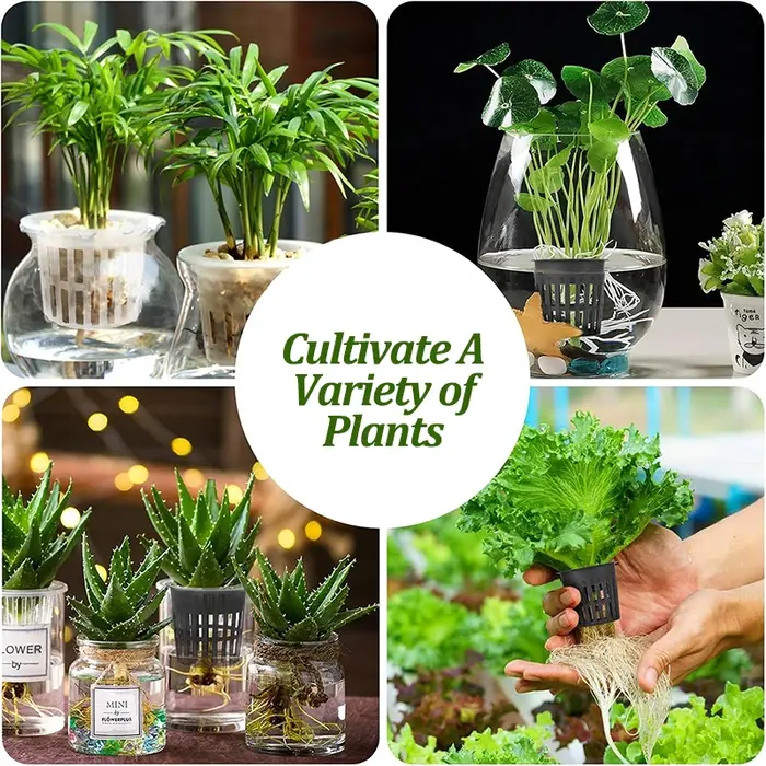 Lot de 20 paniers de culture pour jardin avec filet