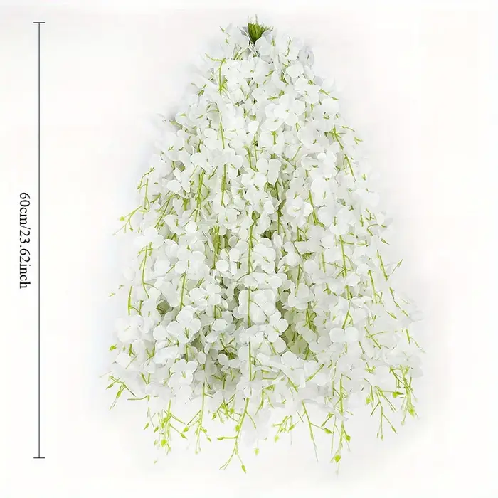 Guirlande de fleurs artificielles en glycine