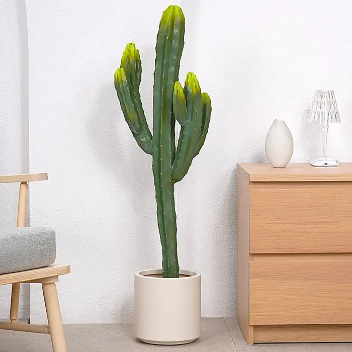 Plante tropicale succulente artificielle avec pot