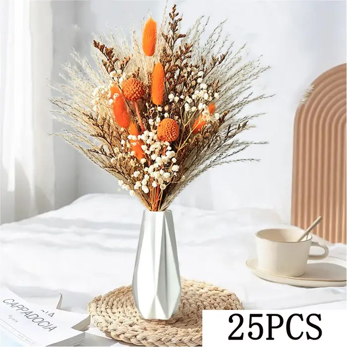 Nature sec Helichrysum Bracteatum Eucalyptus Bouquet de fleurs colorées Boho Chic centres de table pour mariage Pampas herbe décor à la maison