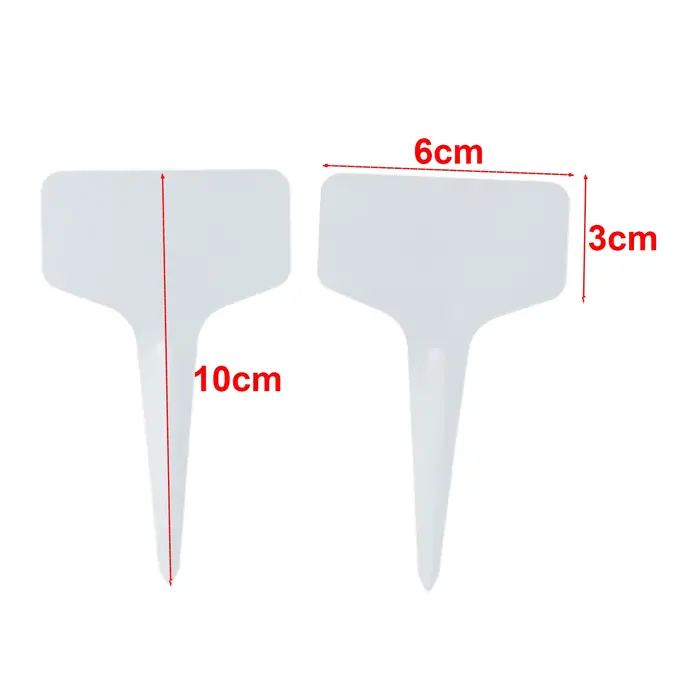 Marqueurs d'étiquettes pour plantes de Type T, 50 pièces, en PVC, pour Classification des plantes de