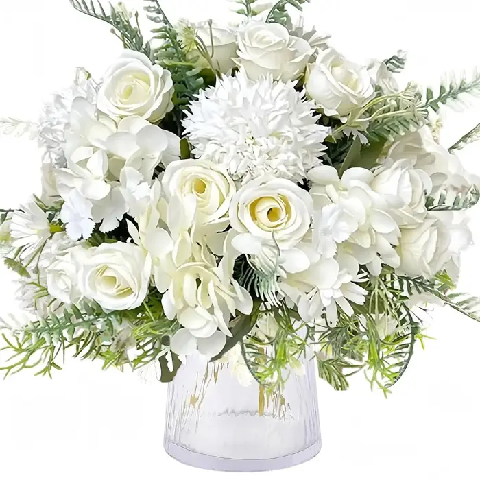 Beaux fleurs artificielles pivoine en soie