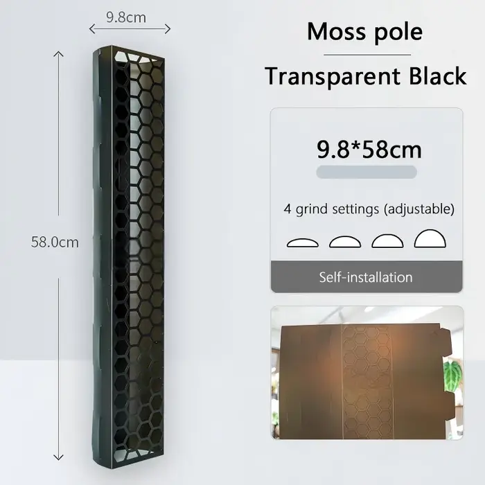 3 piquets de mousse en plastique extensibles pour l'entraînement des plantes grimpantes d'intérieur comme le Monstera pour une croissance verticale