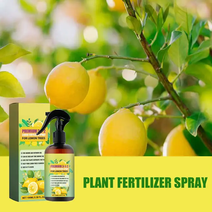 Engrais liquide biologique 100 ml pour feuilles de citronniers, spray concentré stimulant la croissa