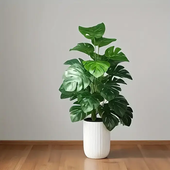 Arbre artificiel en plastique réaliste en forme de figuier à feuilles de violon
