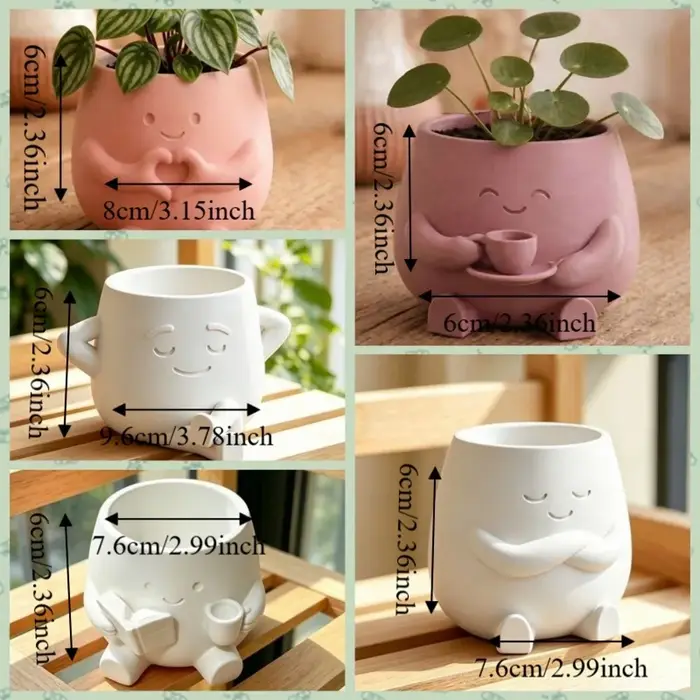 Mini pot de fleurs paysager imprimé en 3D