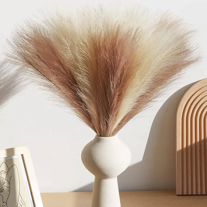 10/50 pièces d'herbe de la pampa artificielle pour la maison