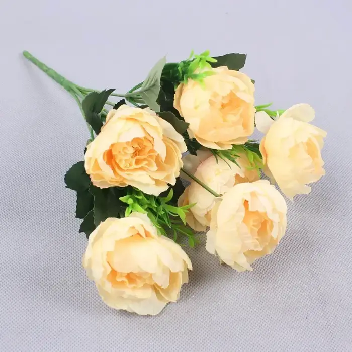 Fleurs de pivoine artificielles d'automne à 6 têtes