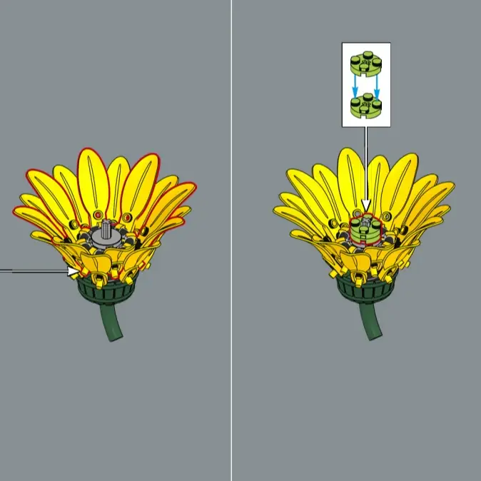 Blocs de construction en forme de bouquet de tournesols, compatibles avec Legoed, modèle de fleurs artificielles, décoration de la maison, plante de bureau, cadeaux à assembler