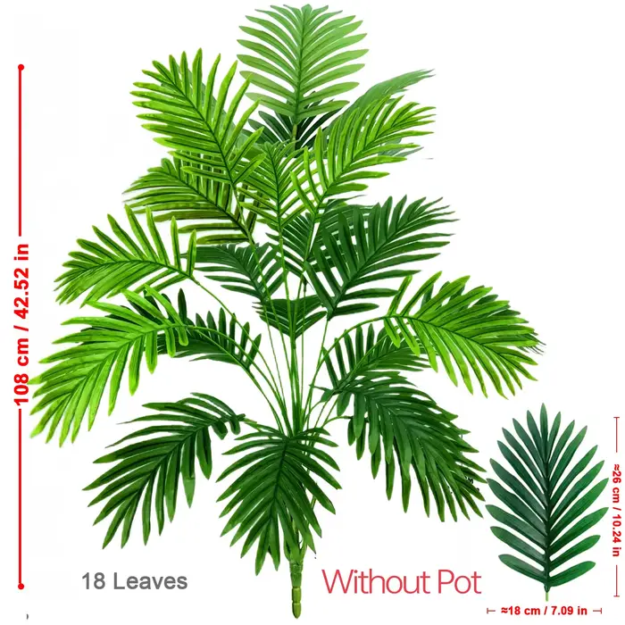 Plante artificielle Areca Palm avec pot