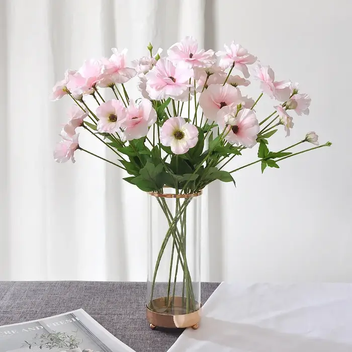 Fausse fleur d'Eustoma pour Noël