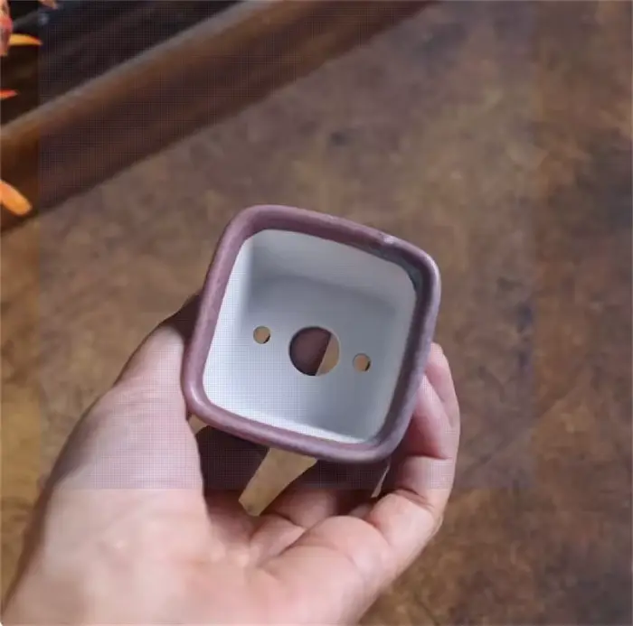 Pot à bonsaï émaillé en céramique