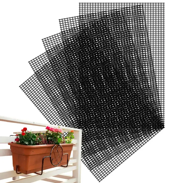 Grille de fond de pot rectangulaire respirante pour fleurs et bonsaïs