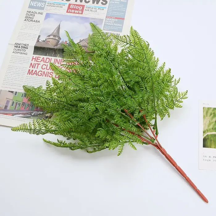 Simulation Gomme Tendre Herbe Persane Plantes Vertes Artificielles Feuille DIY Arrangement De Fleurs Maison Hôtel Décor Mariage Accessoires de Photographie