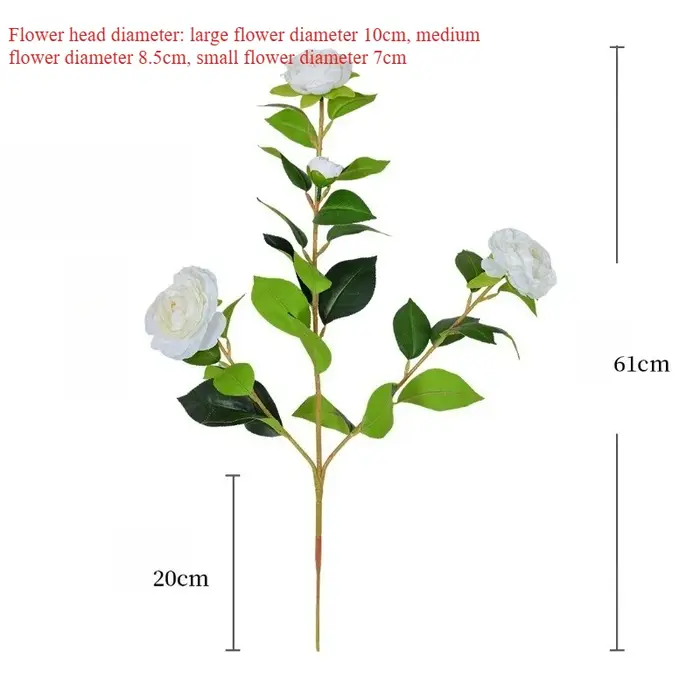 10 pièces de fleurs artificielles en soie